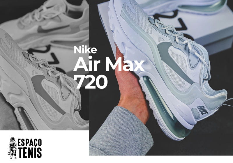 Pessoa segurando tênis Nike Air Max 720